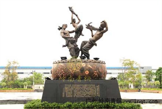 中山醉龍城市銅雕塑