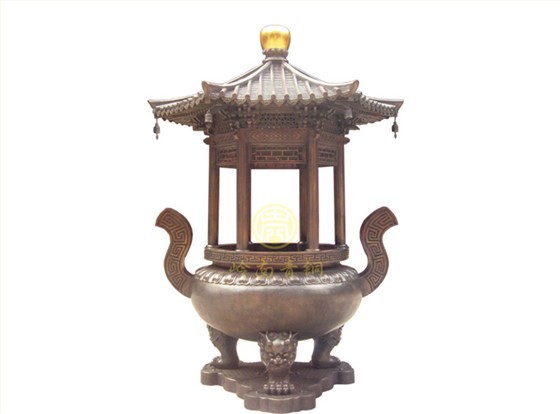 現(xiàn)貨：單層蓋圓香爐（高2.8米，口徑1.08米）