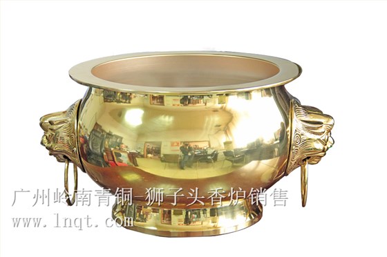 獅子頭金色香爐3