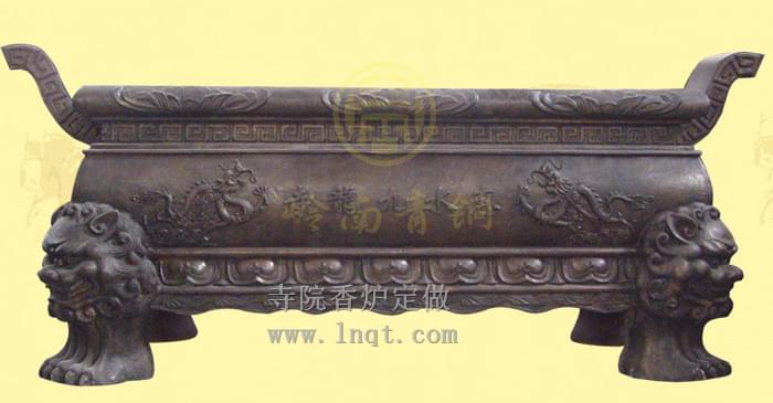 無蓋長方形寺院香爐