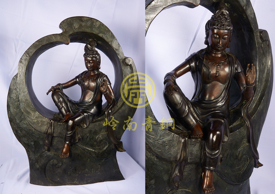 青銅工藝品-觀自在菩薩