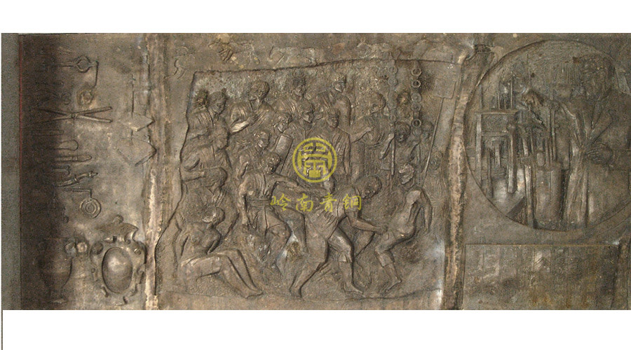 廣東藥學(xué)院《醫(yī)藥的發(fā)展》校園銅浮雕工程