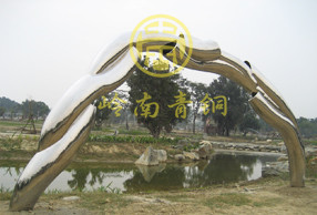 臺灣 《拱門》不銹鋼城市雕塑
