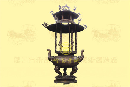 雙層蓋圓香爐1