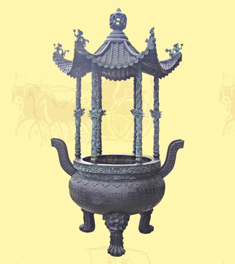 單層蓋圓香爐3