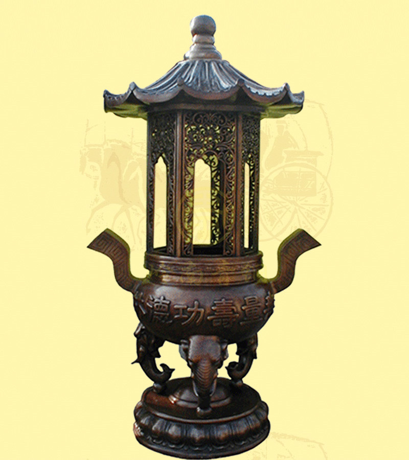 單層蓋圓香爐4