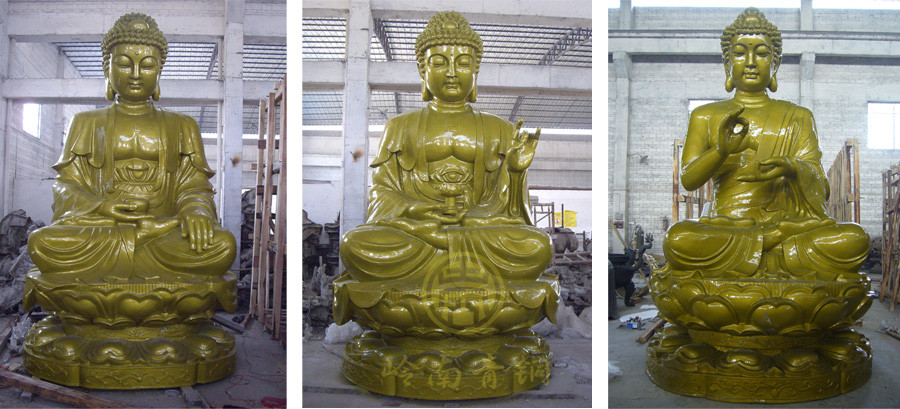 遼寧靈山寺貼金銅佛像
