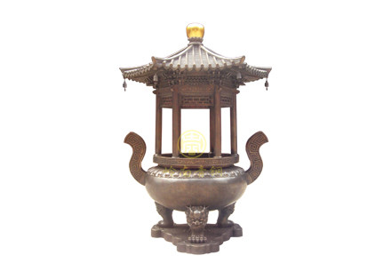現(xiàn)貨：?jiǎn)螌由w圓香爐（高2.8米，口徑1.08米）