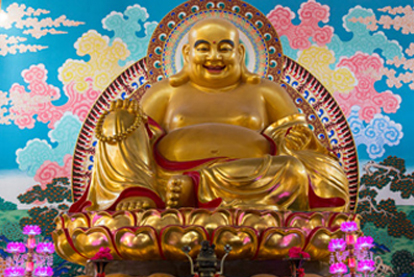 現(xiàn)貨：彌勒佛銅佛像（高1.7米；高0.6米）