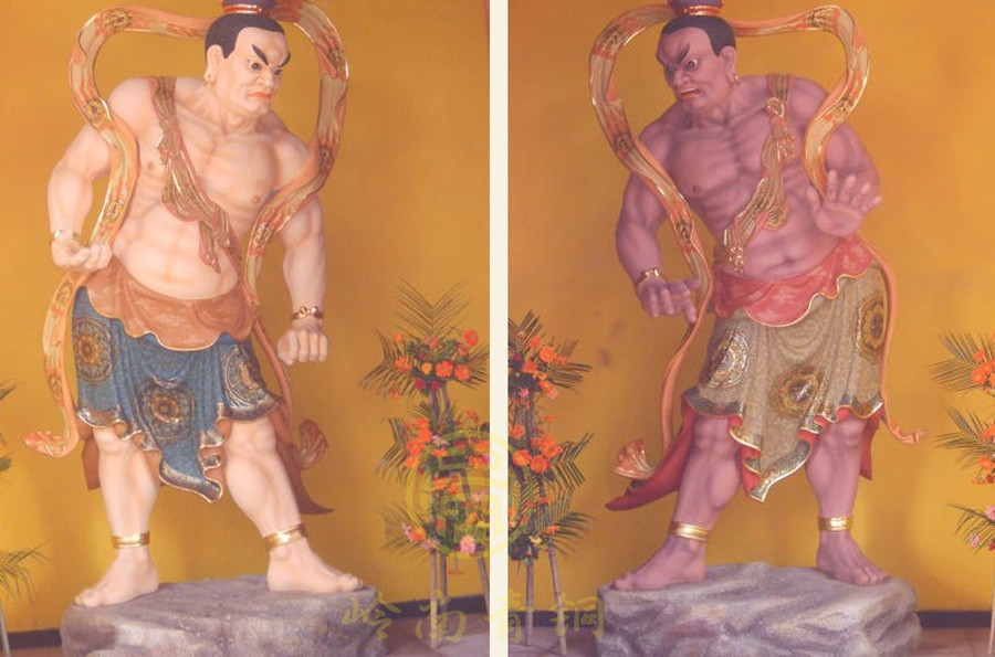 哼哈二將銅像
