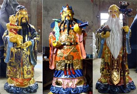 福祿壽銅像