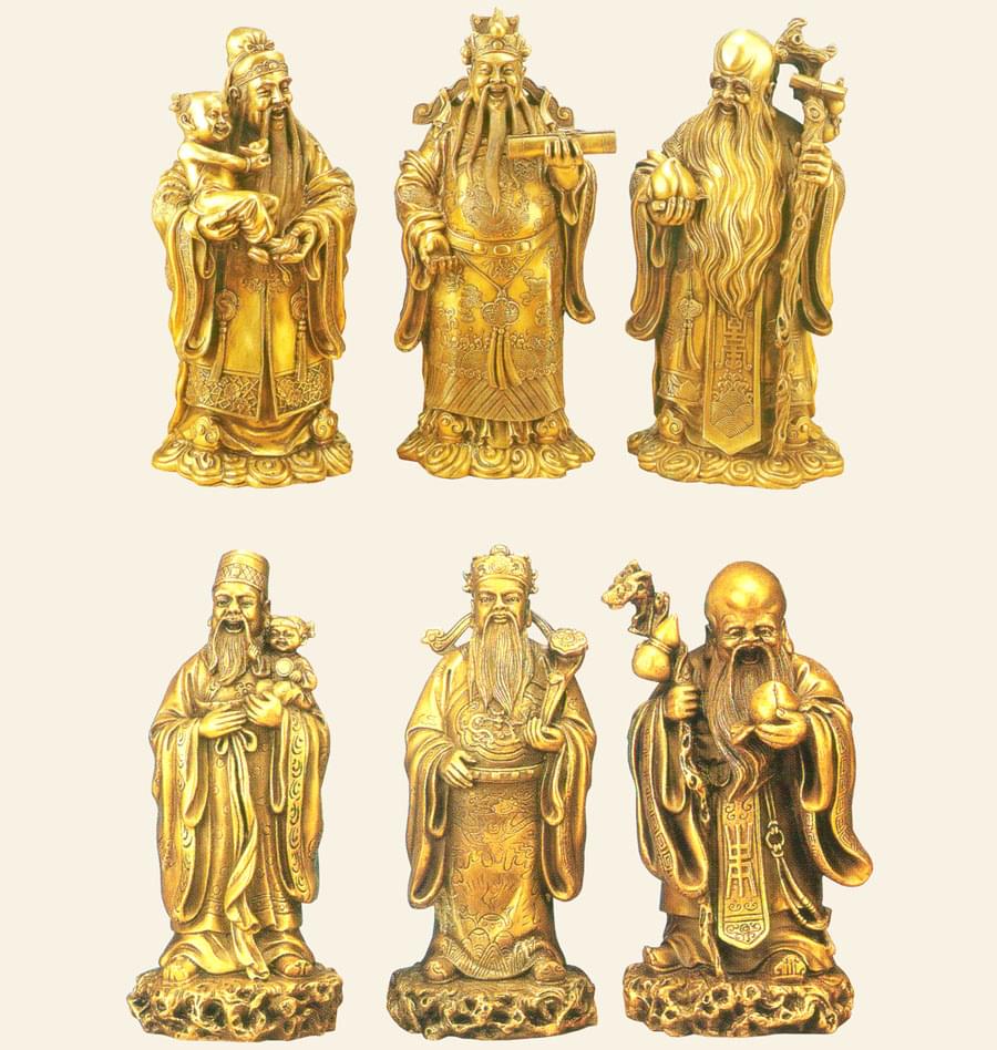 福祿壽銅像
