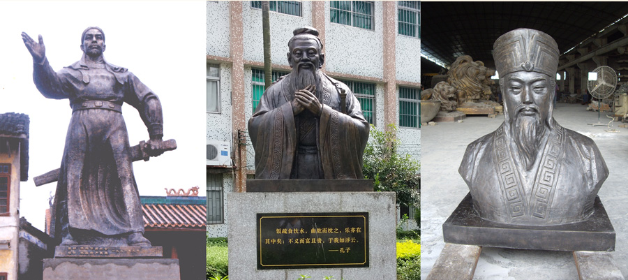 【古代歷史名人銅像】定制工程