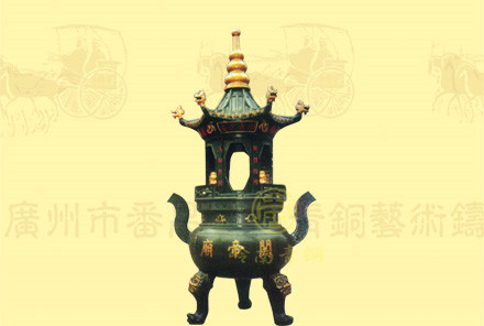 單層蓋圓香爐6