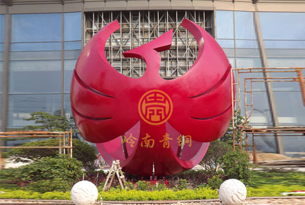 中山《全球鳳凰》不銹鋼城市雕塑（7米）