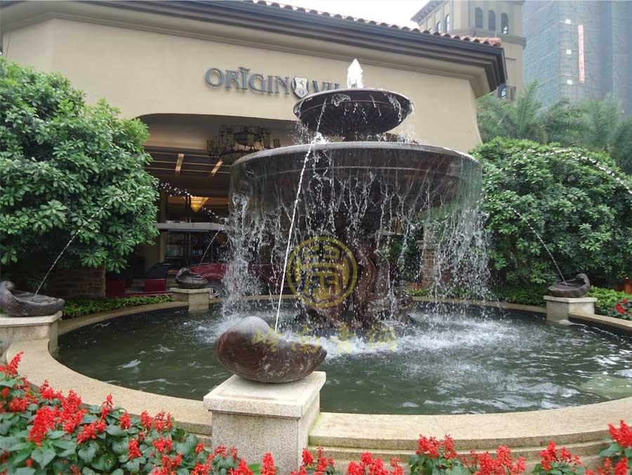 噴水池景觀雕塑