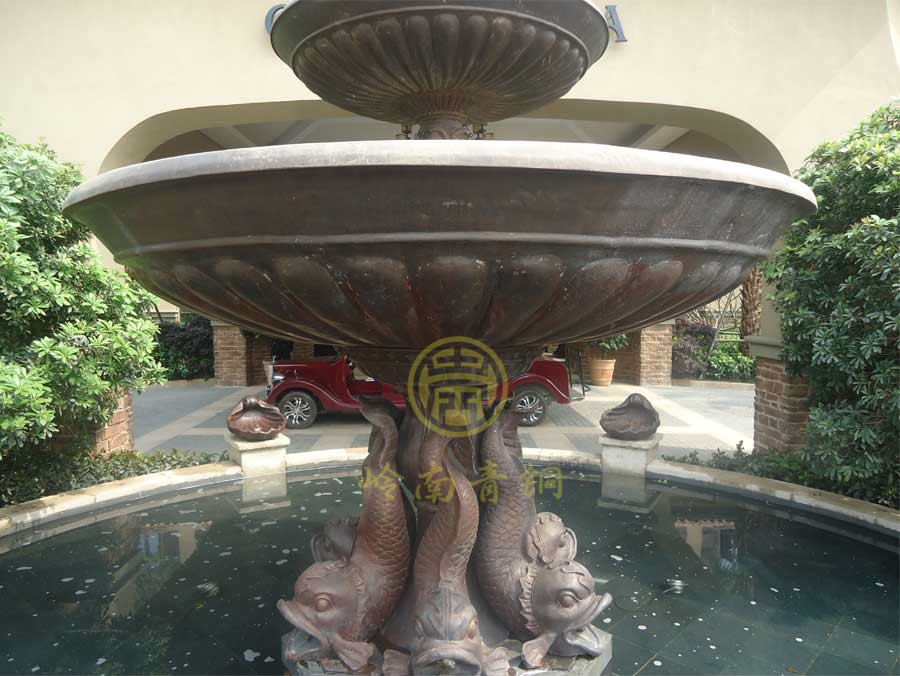 噴水池景觀雕塑