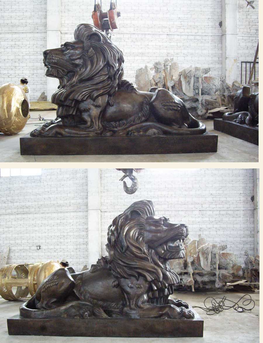 東莞銀行銅獅子