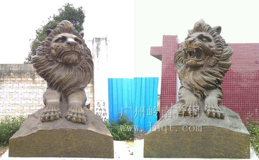 銀行銅獅子