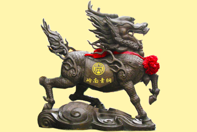 最新現(xiàn)貨銅麒麟（1.88米高，1.88米長）