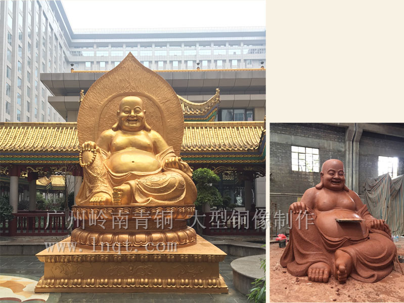 萬家麗大型彌勒佛銅像