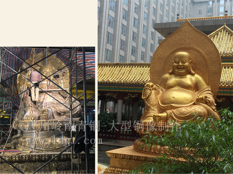 萬家麗大型彌勒佛銅像_17