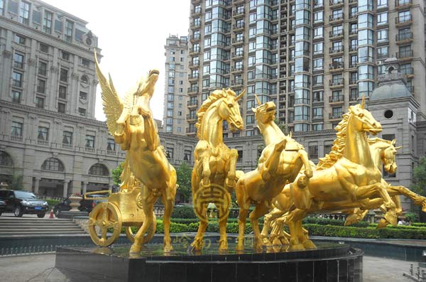 廣州帝景苑房地產(chǎn)銅雕塑